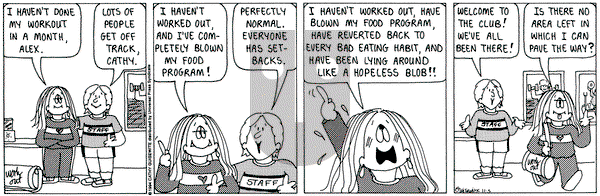 Cathy Classics on Saturday November 5, 1994 Comic Strip