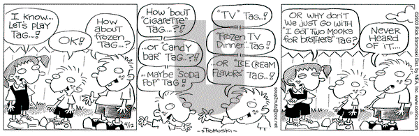 Soup to Nutz - Old on Saturday April 12, 2003 Comic Strip