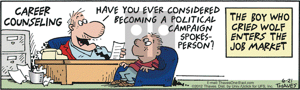 Frank and Ernest on Thursday June 21, 2012 Comic Strip