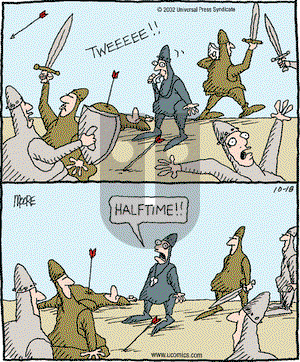 In the Bleachers on Friday October 18, 2002 Comic Strip
