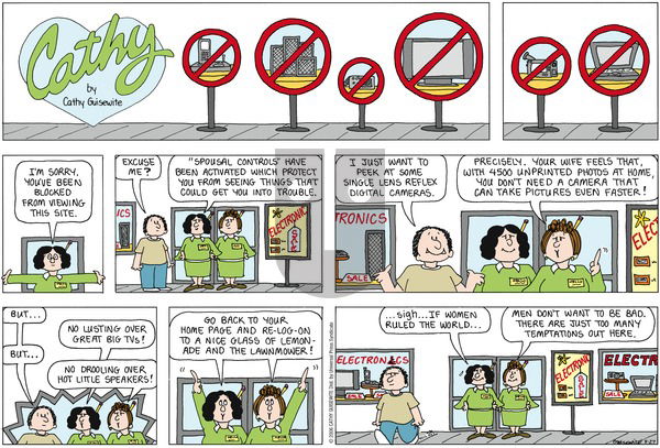 Cathy Classics on Sunday August 27, 2006 Comic Strip