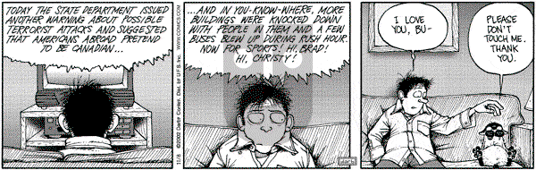 Get Fuzzy on Friday November 22, 2002 Comic Strip