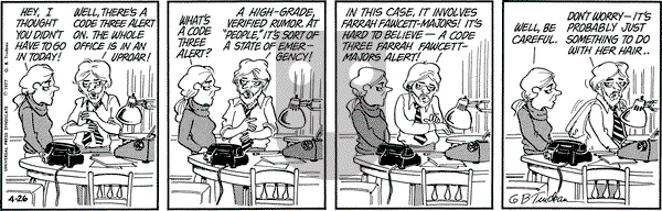 Doonesbury on Tuesday April 26, 1977 Comic Strip