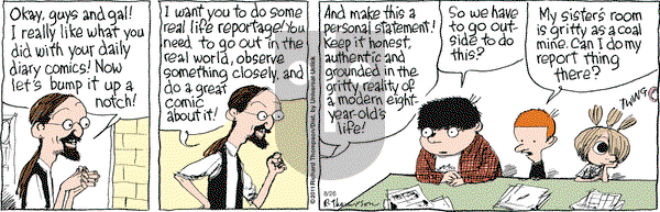 Cul de Sac on Friday August 26, 2016 Comic Strip