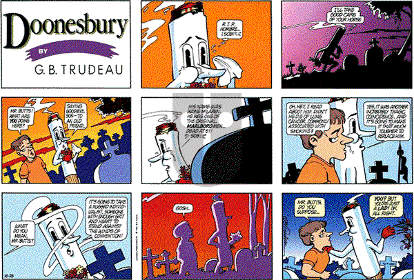 Doonesbury on Sunday October 25, 1992 Comic Strip