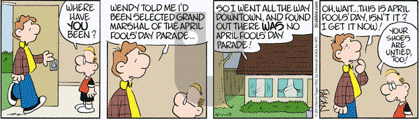 Drabble on Monday April 1, 2013 Comic Strip