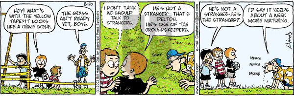 Cleats - Tuesday August 20, 2002 Comic Strip