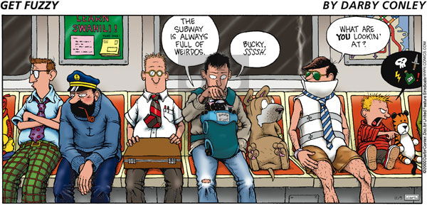 Get Fuzzy on Sunday November 5, 2000 Comic Strip