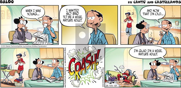 Baldo on Sunday January 21, 2018 Comic Strip