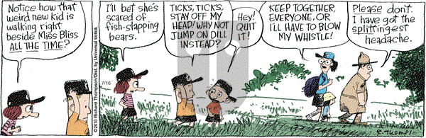 Cul de Sac on Thursday July 16, 2015 Comic Strip