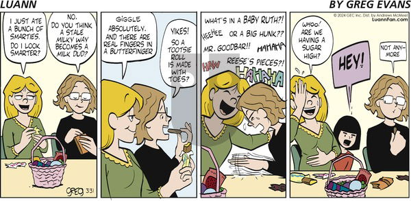 Luann - Sunday March 31, 2024 Comic Strip