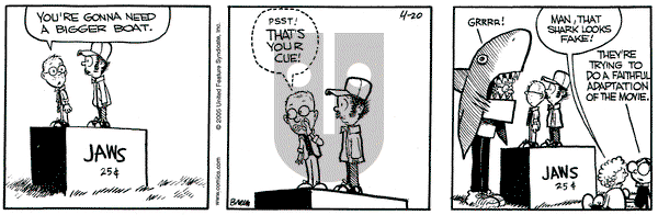 Grand Avenue on Wednesday April 20, 2005 Comic Strip