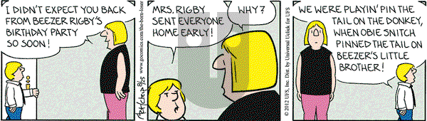 The Born Loser on Saturday August 25, 2012 Comic Strip