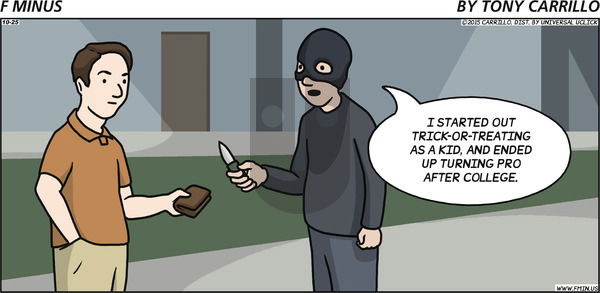 F Minus on Sunday October 25, 2015 Comic Strip