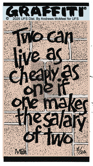 Graffiti on Thursday June 26, 2025 Comic Strip