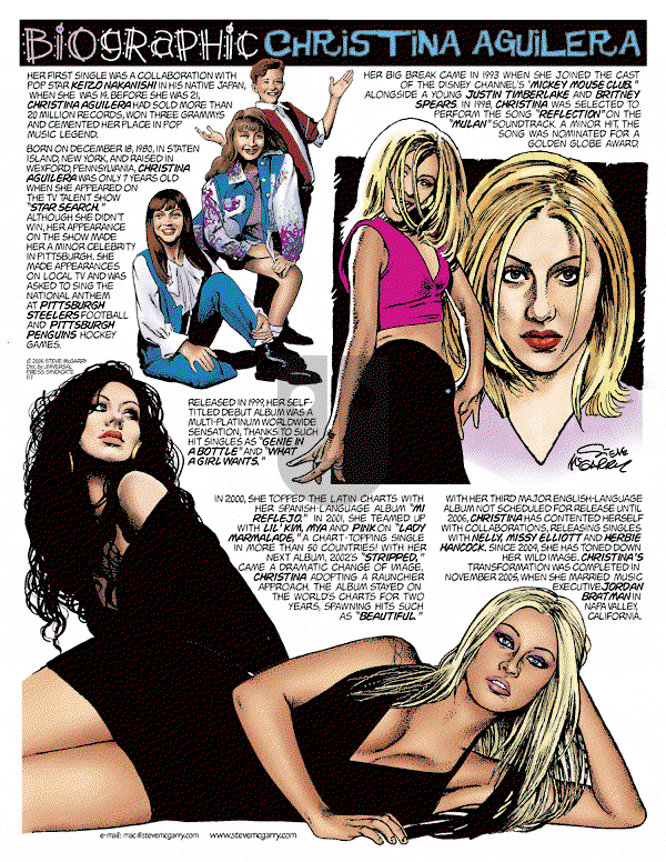 Biographic on Sunday January 1, 2006 Comic Strip