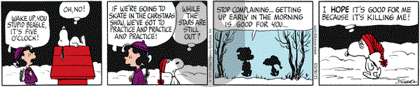 Peanuts - Monday December 8, 2003 Comic Strip