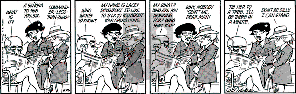 Doonesbury on Thursday June 26, 1986 Comic Strip