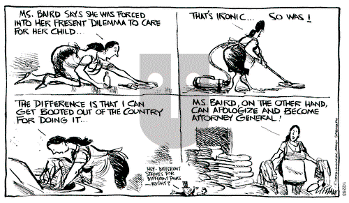 Pat Oliphant on Friday January 22, 1993 Comic Strip