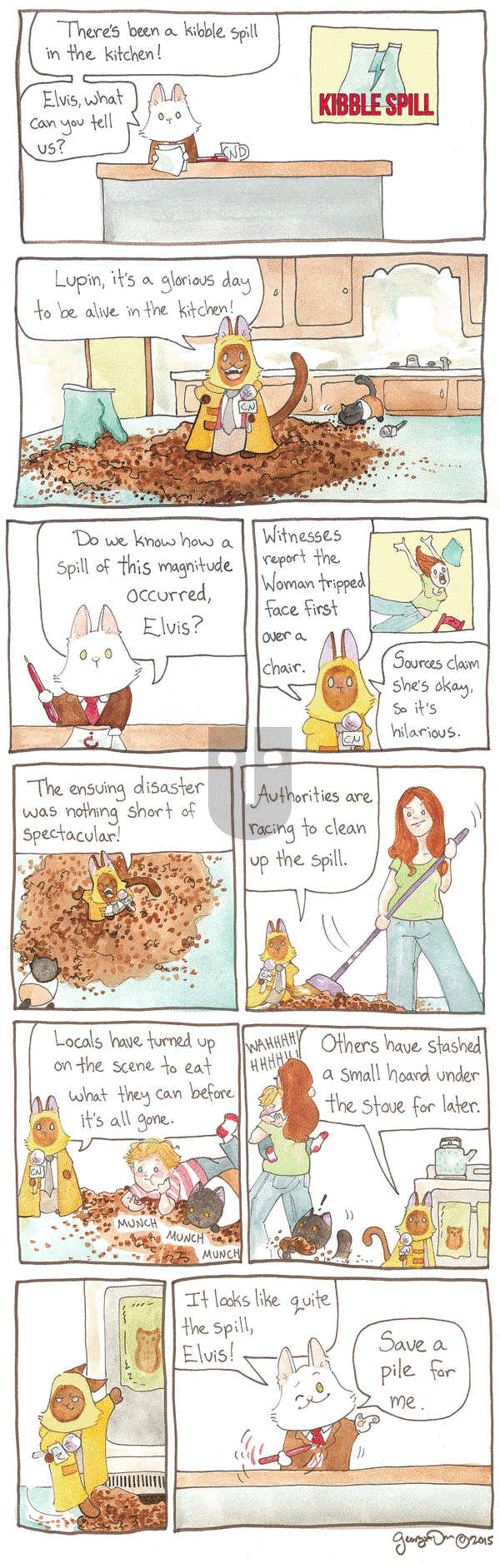Breaking Cat News on Monday November 16, 2015 Comic Strip