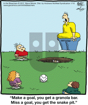 In the Bleachers on Tuesday January 10, 2017 Comic Strip