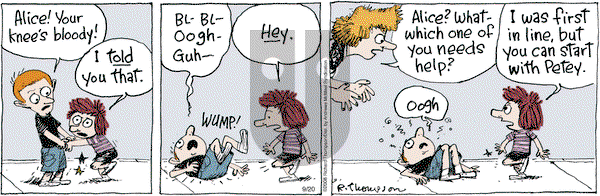 Cul de Sac on Thursday September 20, 2018 Comic Strip