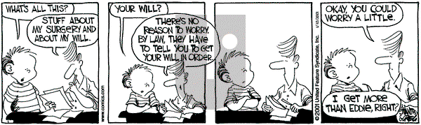 The Buckets on Wednesday January 10, 2001 Comic Strip