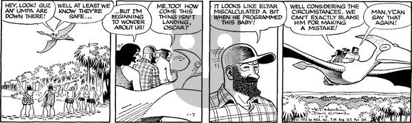 Alley Oop on Friday January 7, 1972 Comic Strip