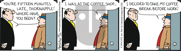 The Born Loser on Monday December 12, 2016 Comic Strip