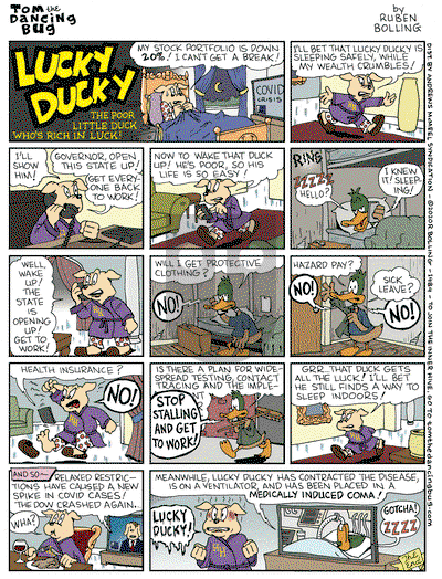Tom the Dancing Bug on Monday April 20, 2020 Comic Strip