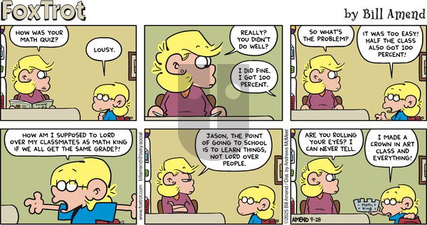 FoxTrot on Sunday September 28, 2025 Comic Strip