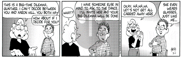 Luann on Tuesday March 11, 1997 Comic Strip