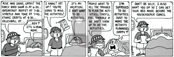 Cathy Classics - Tuesday August 20, 1996 Comic Strip