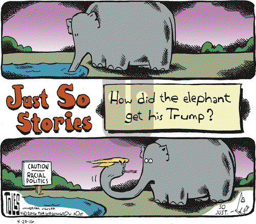 Tom Toles on Wednesday April 20, 2016 Comic Strip