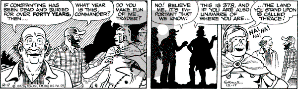 Alley Oop on Saturday December 17, 1977 Comic Strip