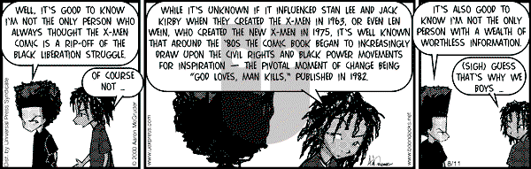 The Boondocks on Friday March 14, 2008 Comic Strip