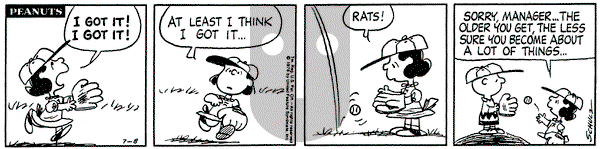 Peanuts on Thursday July 8, 1976 Comic Strip