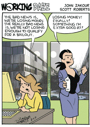 Working Daze on Tuesday March 17, 2009 Comic Strip