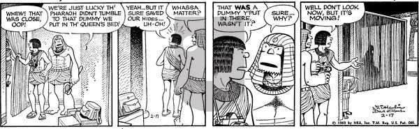Alley Oop on Saturday February 22, 1969 Comic Strip