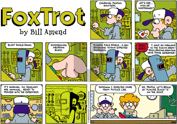 FoxTrot - Sunday September 12, 1999 Comic Strip