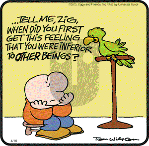 Ziggy on Friday April 10, 2015 Comic Strip