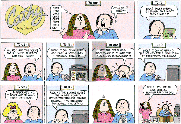 Cathy Classics - Sunday February 24, 2013 Comic Strip