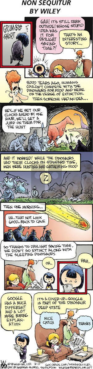 Non Sequitur on Sunday March 11, 2018 Comic Strip