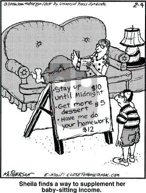 Close to Home on Saturday February 4, 2006 Comic Strip