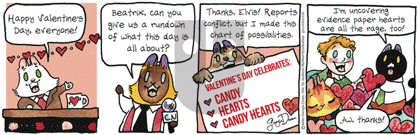 Breaking Cat News on Friday February 14, 2020 Comic Strip