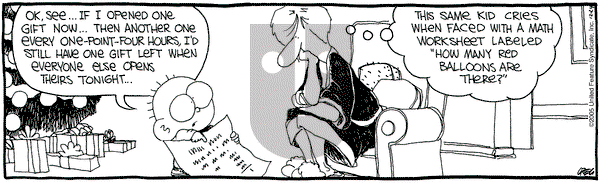 The Buckets on Saturday December 24, 2005 Comic Strip