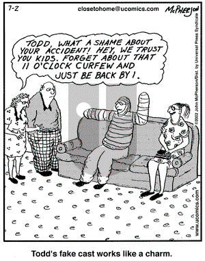 Close to Home on Tuesday July 2, 2002 Comic Strip