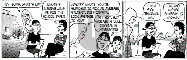 Luann on Monday October 16, 2000 Comic Strip
