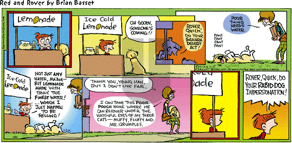 Red and Rover on Sunday July 11, 2004 Comic Strip