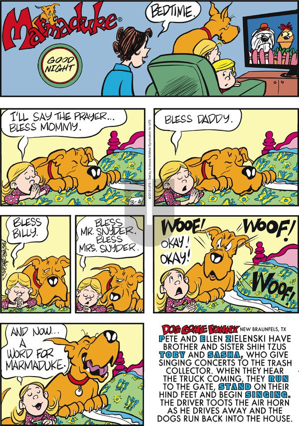 Marmaduke on Sunday March 4, 2018 Comic Strip
